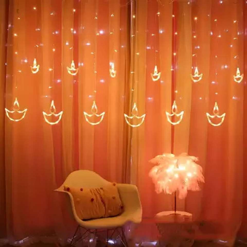 Copper String LED light 10 MTR 100 LED USB Operated Decorative Lights ...