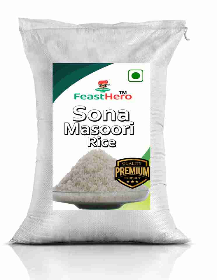 Quality Select Rice Feasthero Premium Quality Sona Mansoori Rice | Rice 25kg | Sona Masoori ...