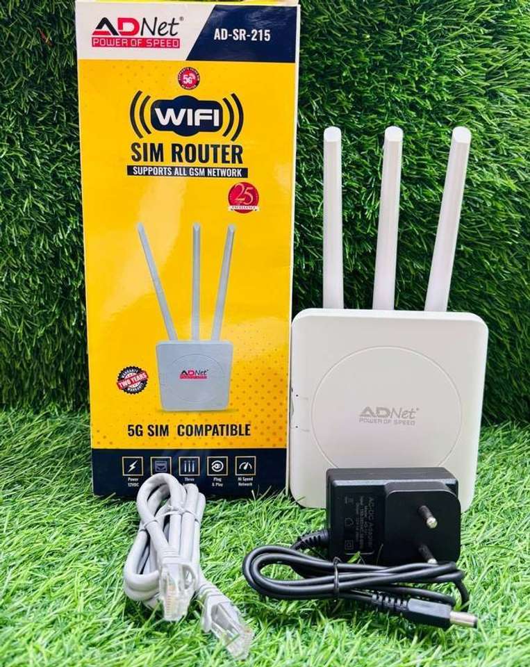 Adnet 5G Router with SIM Card Slot Antenna Router 2.4 GHz, 5 GHz 300 ...