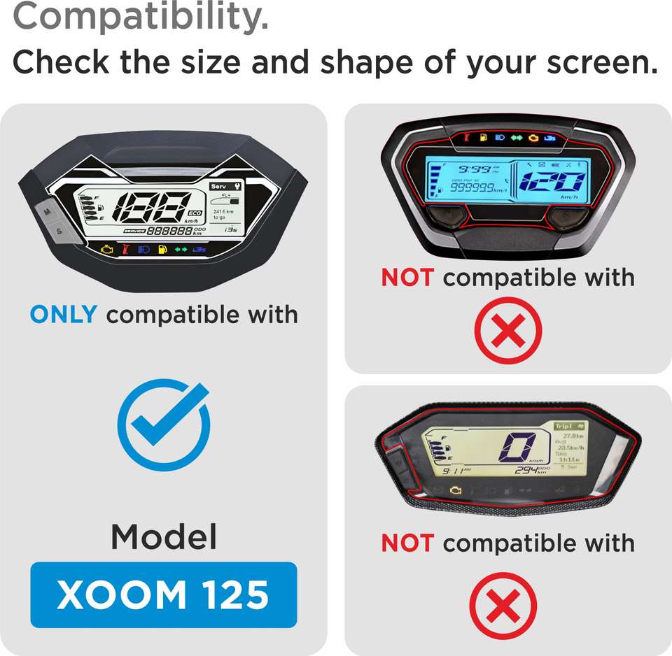 spartan shield Screen Guard for HERO XOOM 125 Bike 2026 [3 PACK] || 9H ...