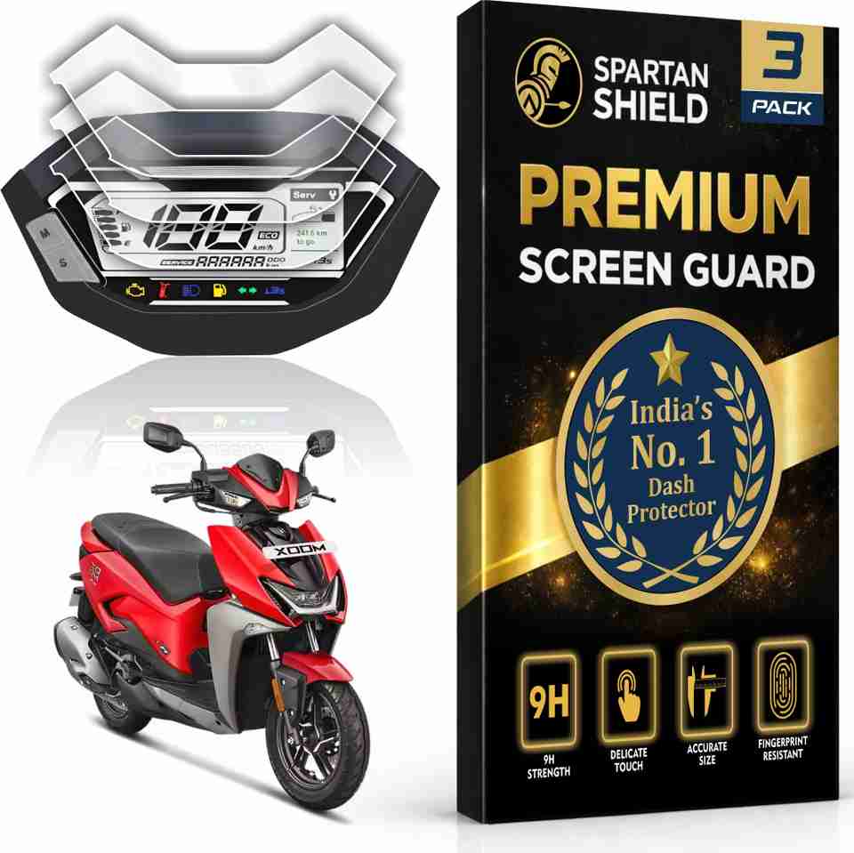 spartan shield Screen Guard for HERO XOOM 125 Bike 2026 [3 PACK] || 9H ...
