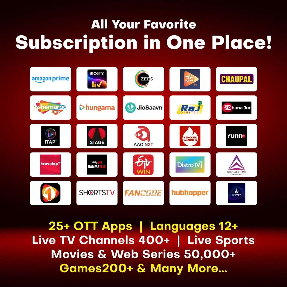 PlayboxTV 4K Android TV Box|Include 1-Year OTT Subscription|Dual-Band ...