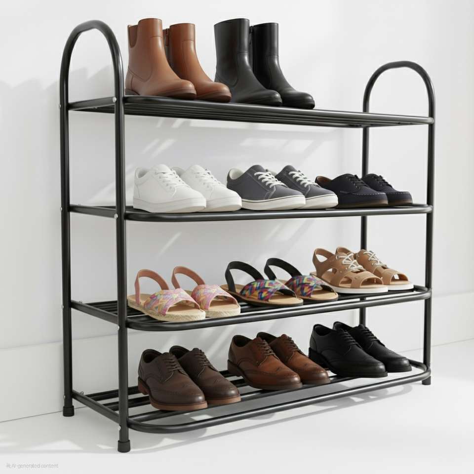 Metal Racking Blue EuroQon Multipurpose Rack Metal Shoe Stand Price in India - Buy EuroQon ...