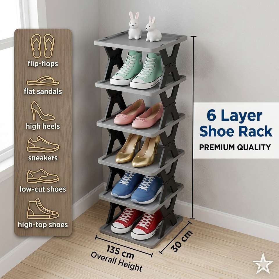 I DROPMART Plastic Shoe Rack Price in India - Buy I DROPMART Plastic ...