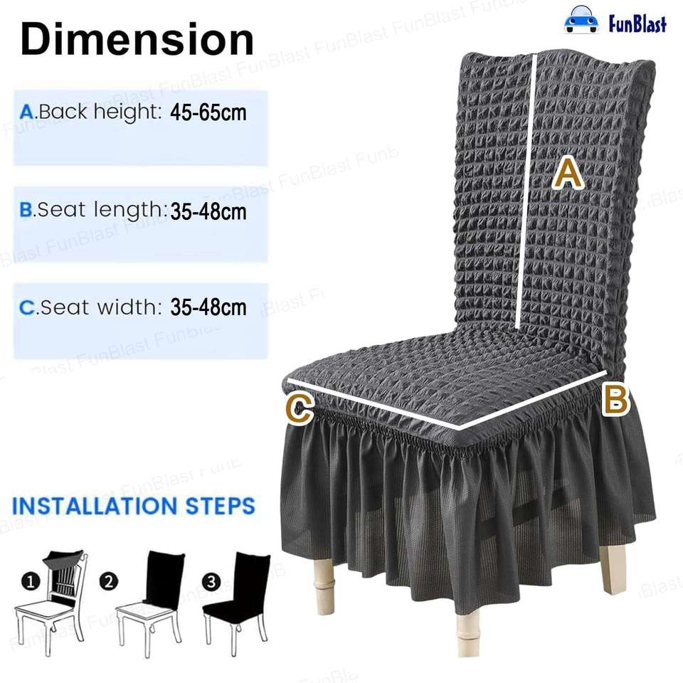 Chair Notifier FunBlast Polyester, Velvet 1 Seater Chair Plain Cover Price in India ...