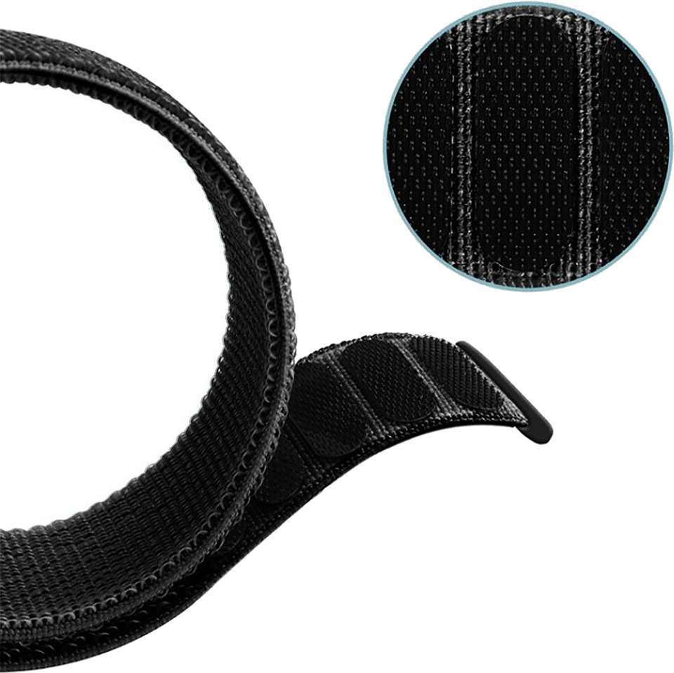 ACM Watch Strap Nylon Loop for Hammer Flo Smartwatch Band Belt Black ...