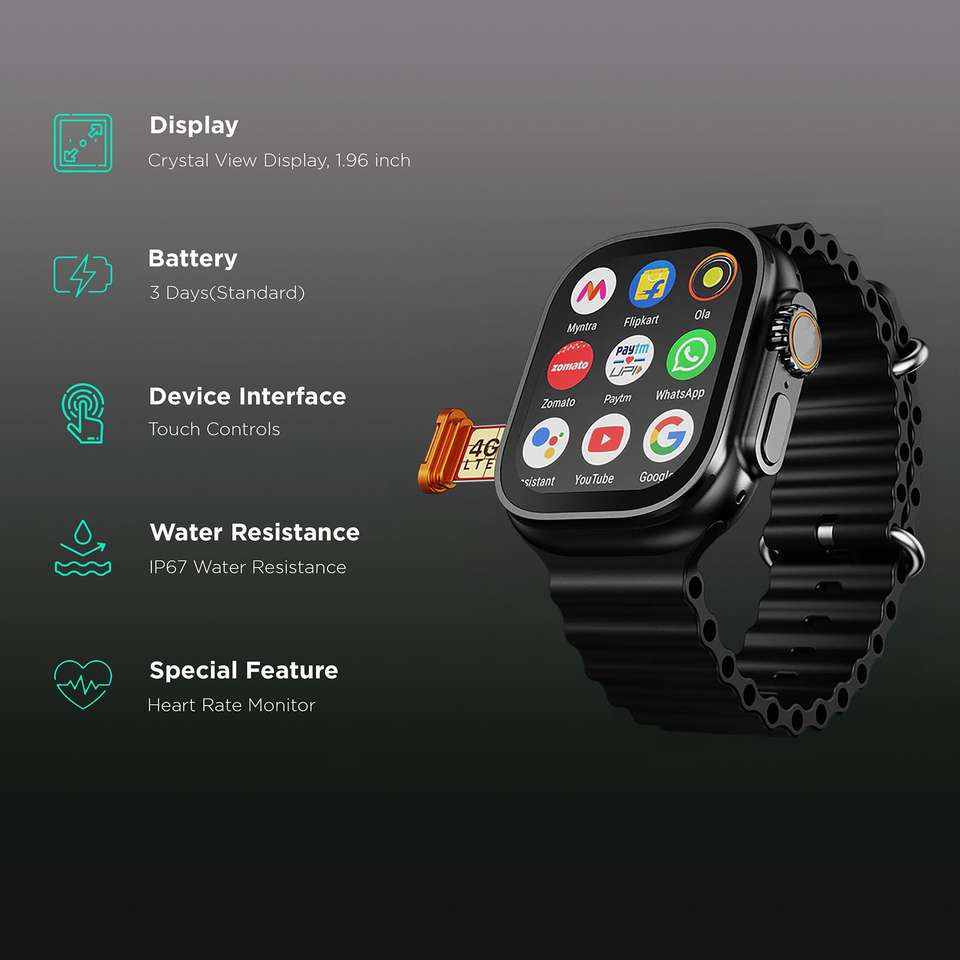 UDM TECH Premium Android Smart Watch with HD Display, Long Battery ...