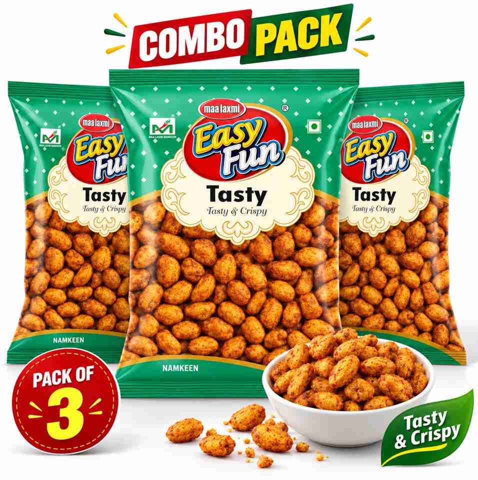Simple Icon Config easy fun Easy Fun Tasty Namkeen 3 x 160g Combo Pack | Crispy & Salty ...