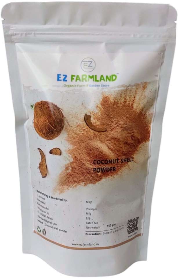 Ez Farmland Coconut Shell Powder 150 g (Pack of 1) Craft Work Products ...