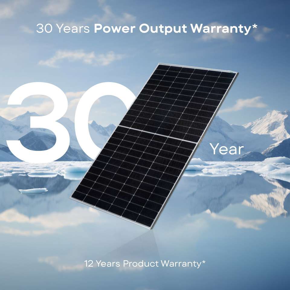 WAAREE 580Wp 144Cells II TOPCON N-Type II Bifacial Solar Panel II Solar ...