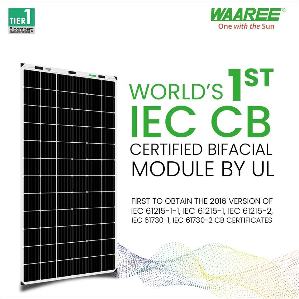 WAAREE 540Wp 144Cells Framed Glass Transparent Backsheet Mono PERC ...