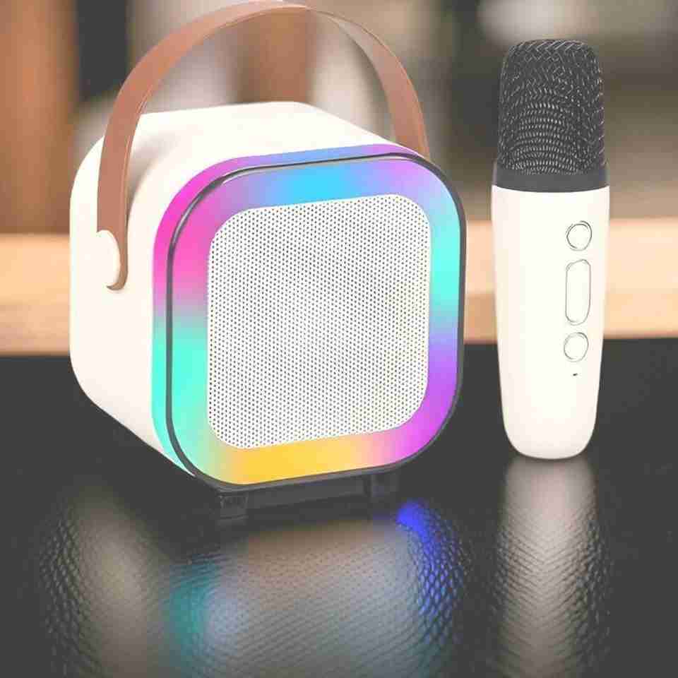 Hd Tech Support Icon Buy Radhe K12 (PORTABLE SPEAKER)With Karaoke Mic RGB Light, HD Sound T8 ...