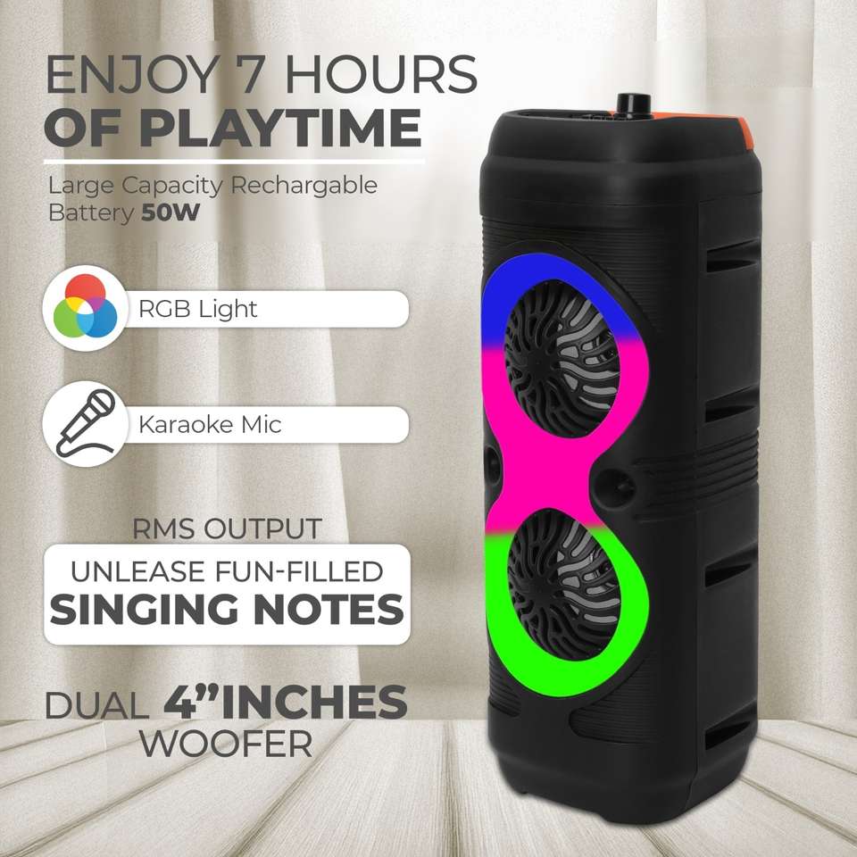Buy noxxo party box TWS 10 hours play time FM USB AUX BLUETOOTH KARAOKE ...