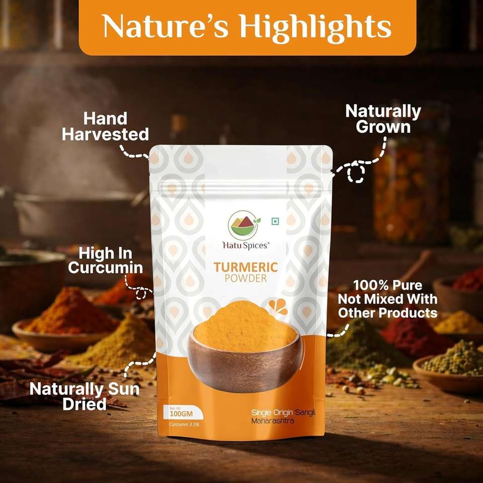 HatuSpices Byadgi Chilli, Turmeric & Cumin Powder Combo Pack Price in ...