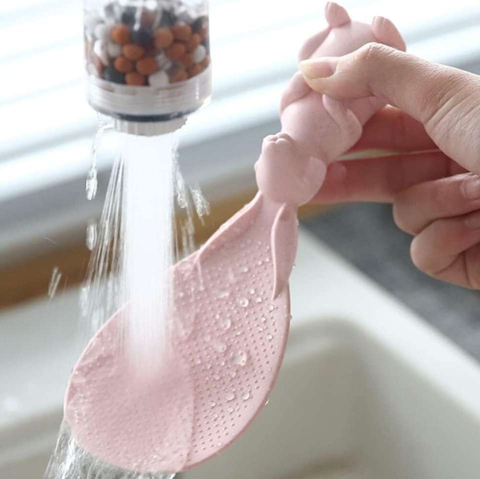 Vritti Rabbit Rice Spoon Non Stick Paddle Cute Kitchen Serving Spoon ...