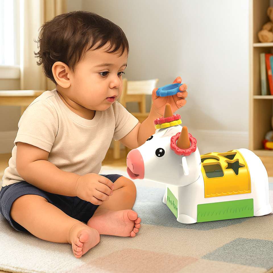 Imagimake Cow Shape Sorter |Leaps & Bounds Baby Toys for 12+ Months ...