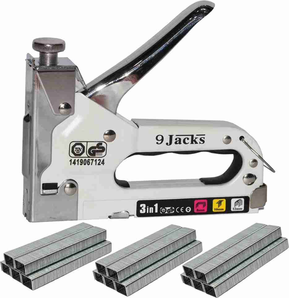 Tacker Icon Digital Craft 3-in-1 Manual D-Type Staple Gun with 8mm 3000pcs Pins ...