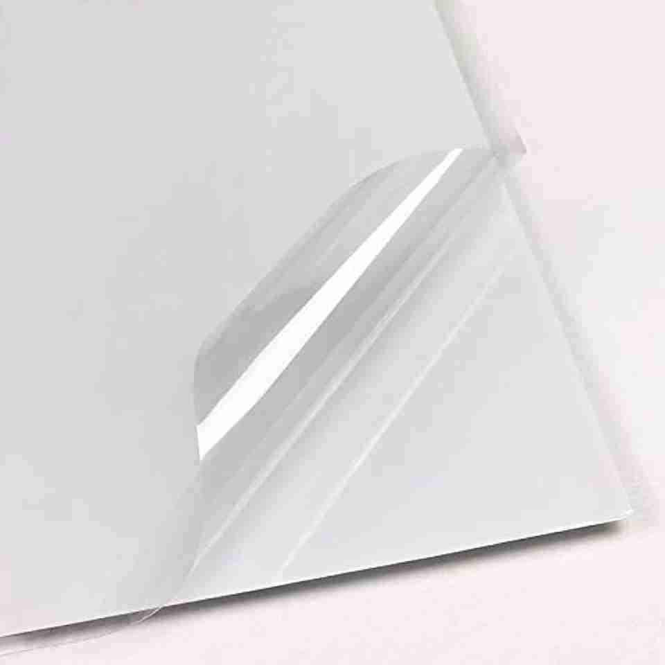 Craft World 12 inch Sticker Paper A4 Clear Transparent Double-sided ...