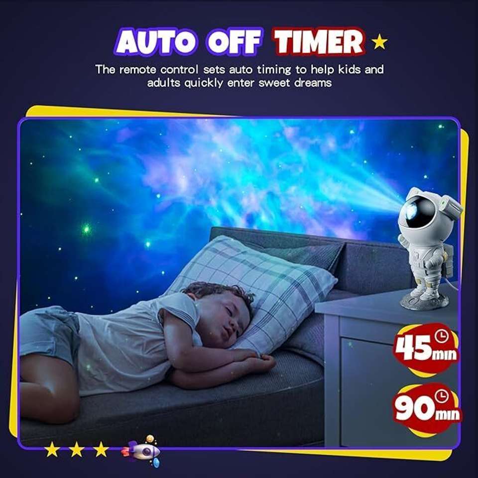 Daksh Creations Astronaut Galaxy Projector Robot Sky Space Stars Light ...