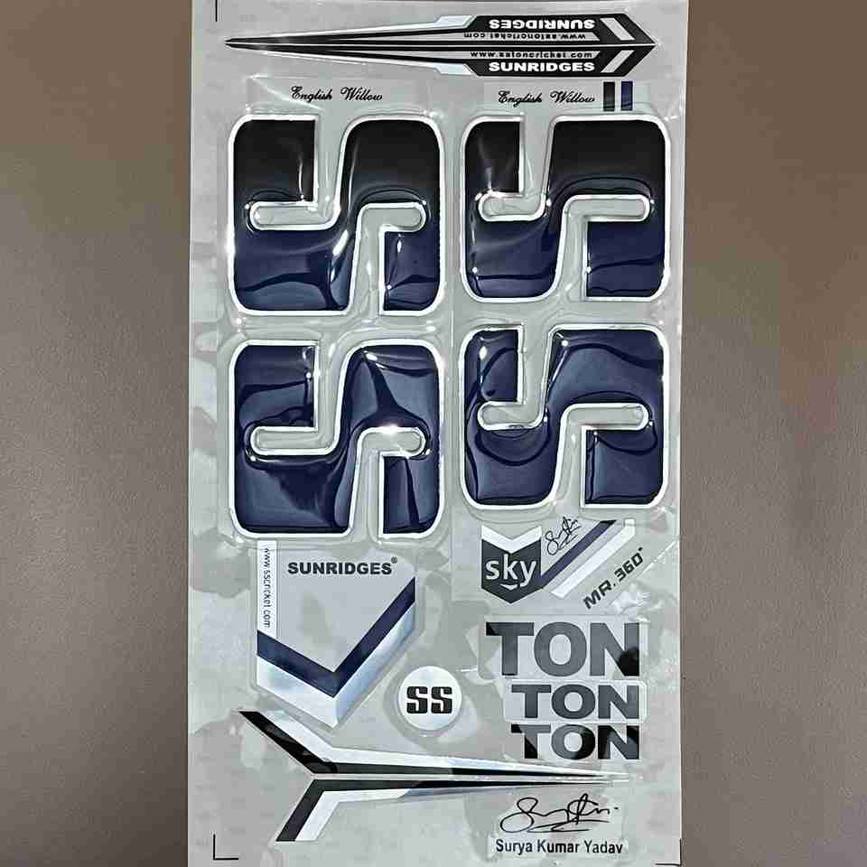 SS Cricket bat sticker 3D Embossed premium quality self adhesive Bat ...
