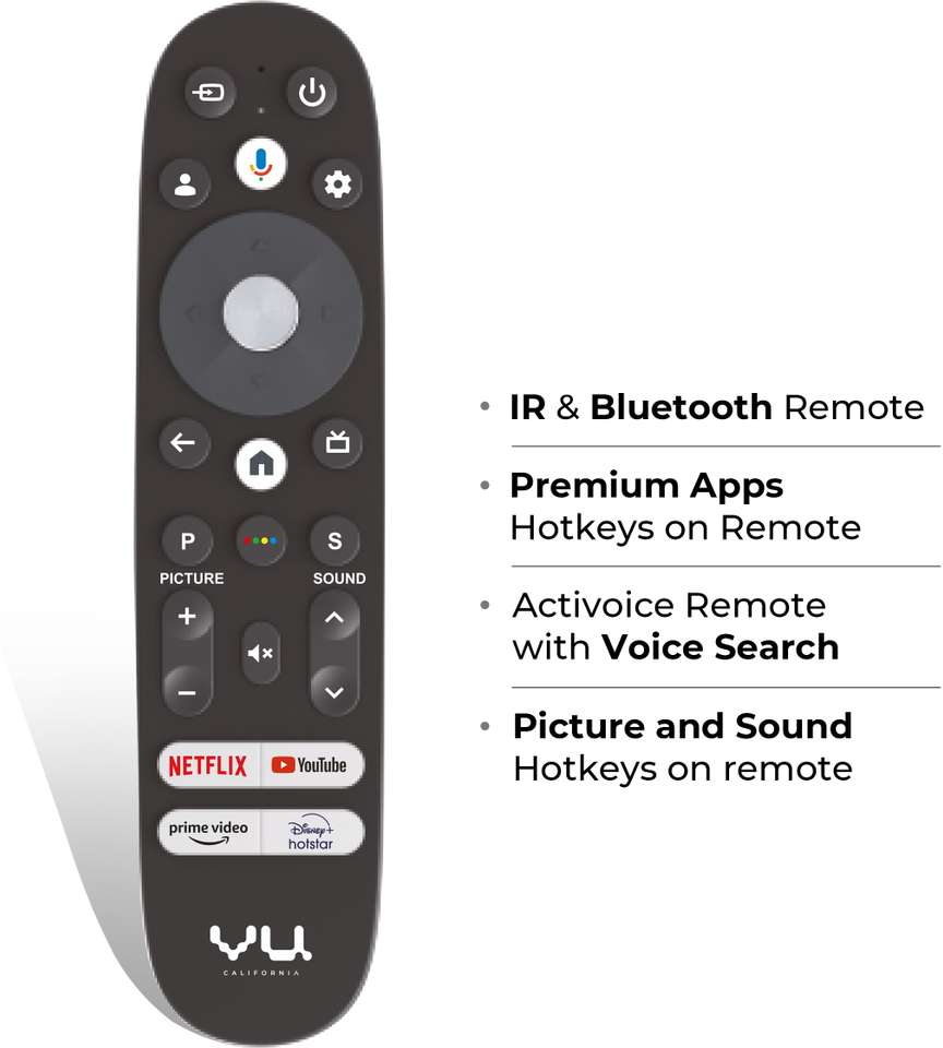 Vu 164 cm (65 inch) Ultra HD (4K) LED Smart Google TV Online at best ...