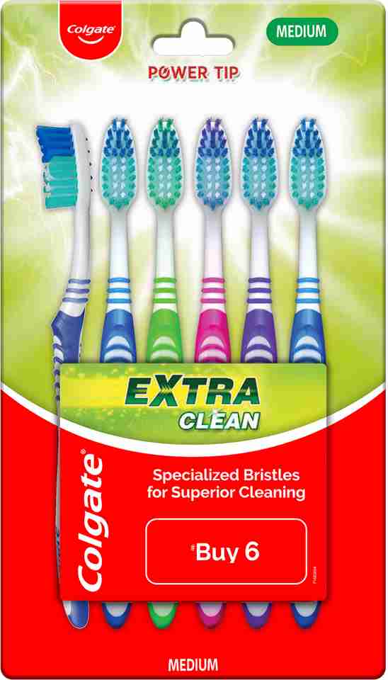 Colgate Extra Clean Toothbrush – Medium Medium Toothbrush - Buy Baby ...