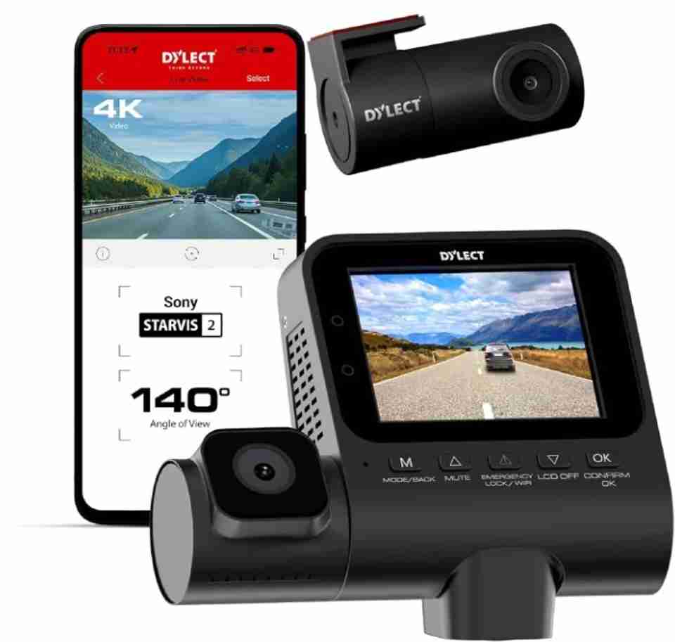 Dylect Sense 4K Ultra Dashboard Camera System Price in India - Buy ...