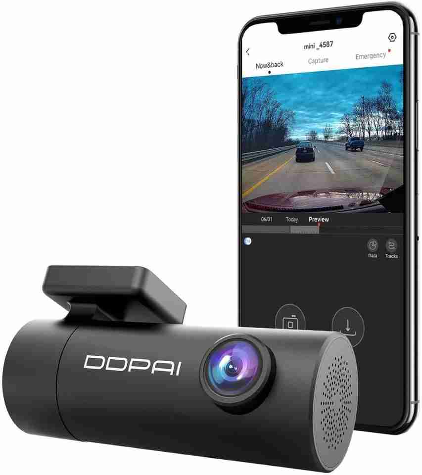 DDPAI Dash Cam for Car with 140° Wide-Angle Lens, Night Vision, G ...
