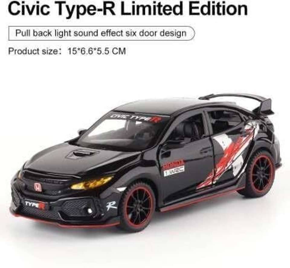 toiisweet 1:32 Honda Civic Type R Pull Back with Opening Doors, Lights ...