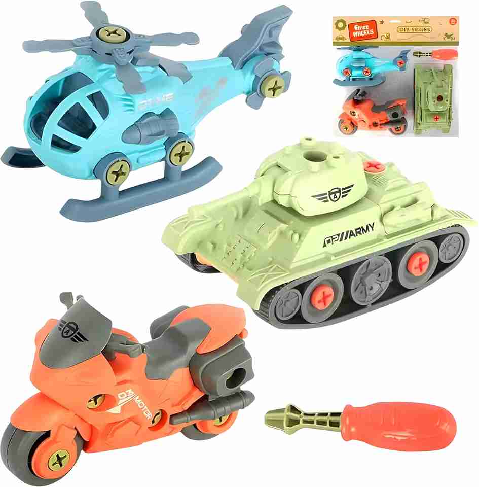 Jericos 3-in-1 Military Construction Toy Set for Kids with Tank ...
