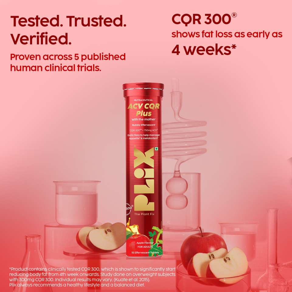 The Plant Fix Plix ACV CQR Plus Effervescent | Fat Reduction ...