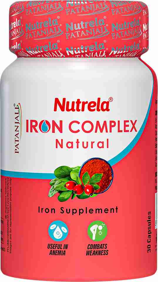 Iron Iii Complex NUTRELA Iron Supplement for Men & Women with Rosehip Extract | Control ...