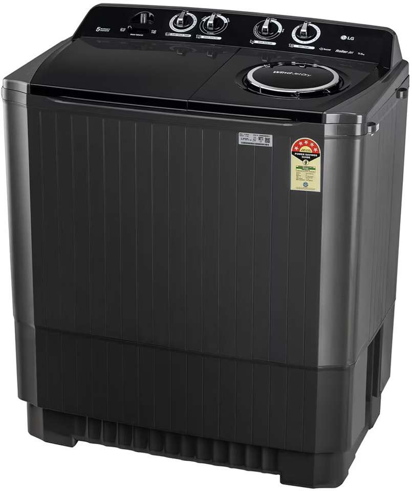 LG 11.5 kg Semi Automatic Top Load Washing Machine Black Price in India ...