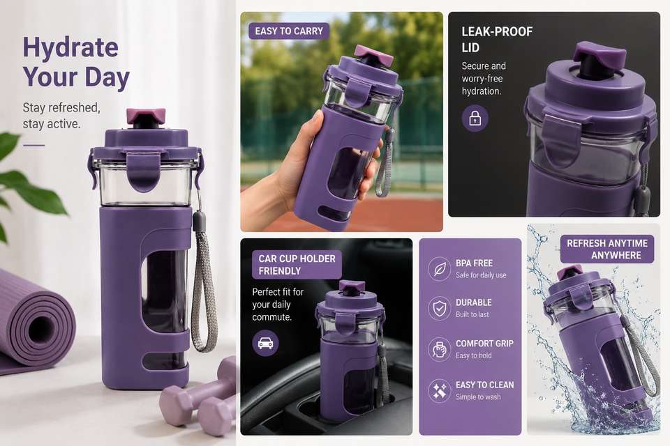 Key.com Icon Flipkart.com | DIMAZOFLY FBWB 500 ml Water Bottle - School Water Bottle