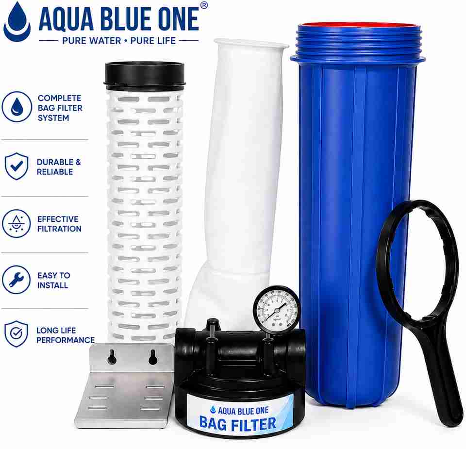 AQUA BLUE ONE Durable Water Filtration System Solid Filter Cartridge ...