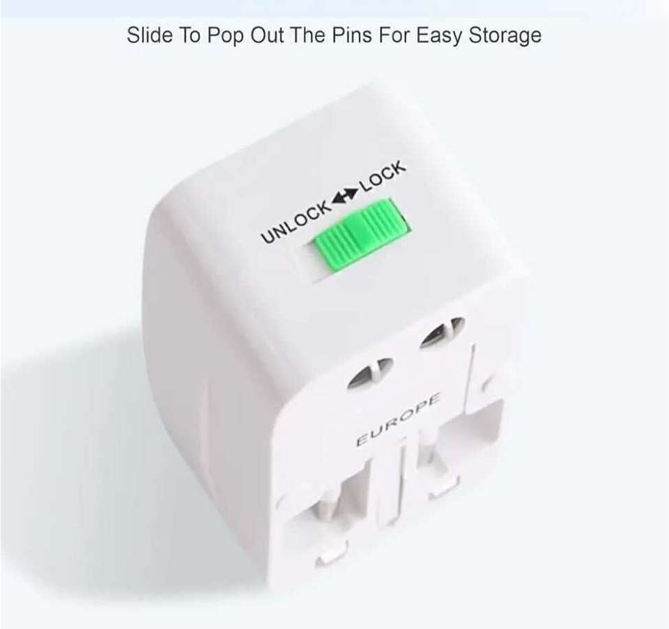 HSD INTERNATIONAL TRAVEL ADAPTER CHARGER WHITE WITH MULTI FUNCTION 2 ...