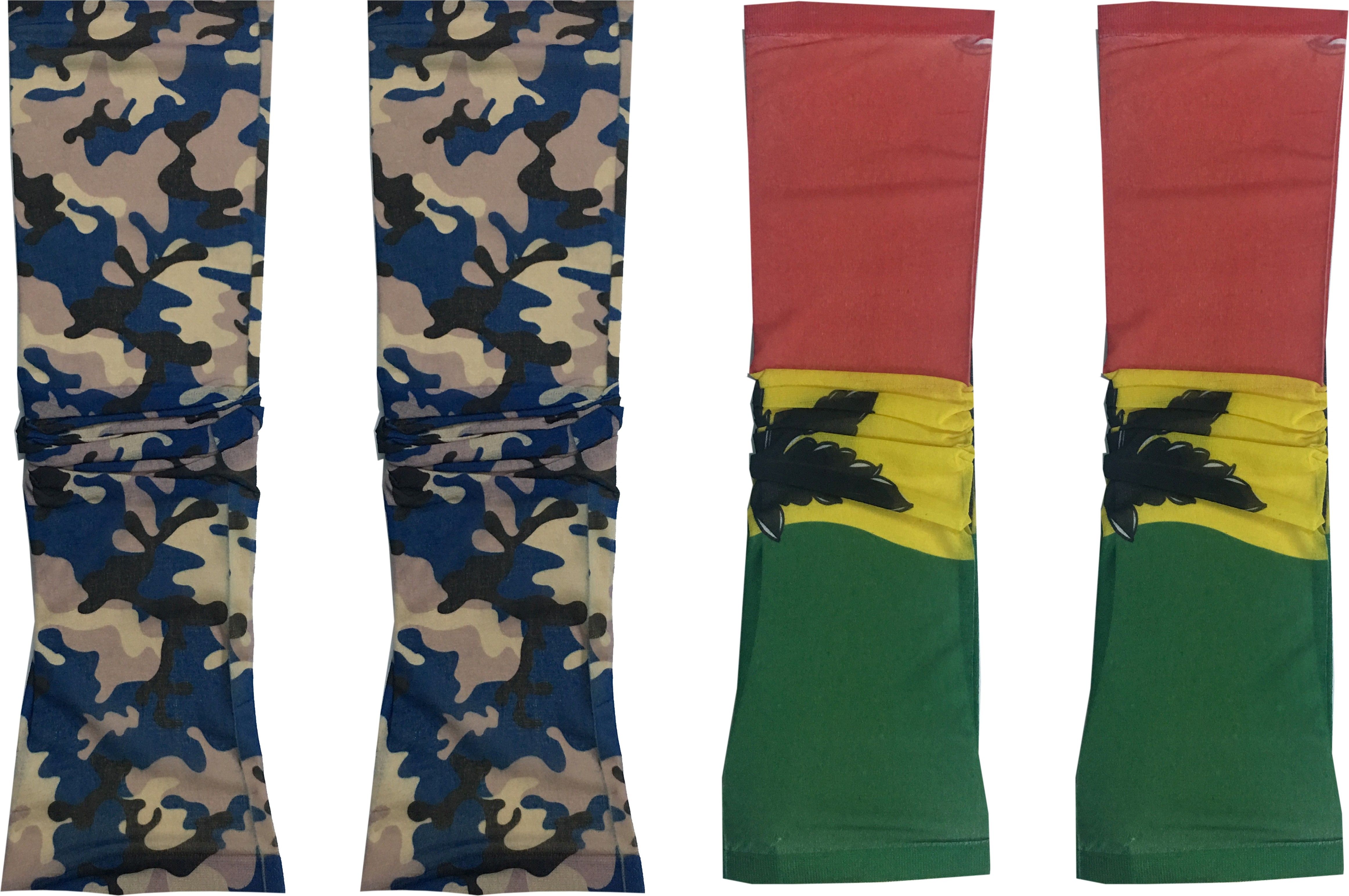 Atyourdoor TatooBlueArmyLeaves22 Nylon Arm Warmer