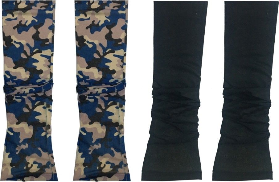 Atyourdoor TatooBluearmyPlainblack22 Nylon Arm Warmer