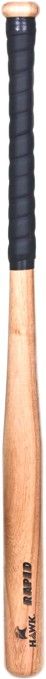 HAWK NATURAL FINISH BASEBALL BAT Willow BaseballBat For 10 - 12 Yrs