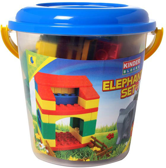 peacock Kinder Blocks Elephant Set image 1