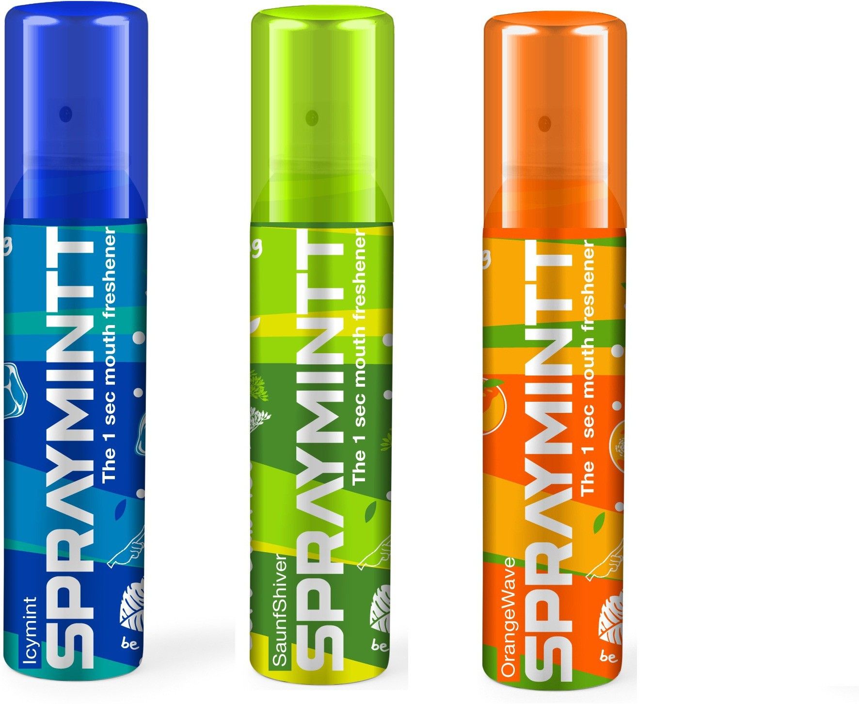 midas care 1 second Instant Mouth Freshener - Saunfshiver + Icymint + Orangewave Combo-picture-25