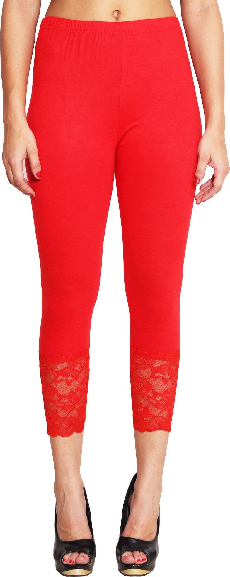 lgc Women Red Capri-picture-23