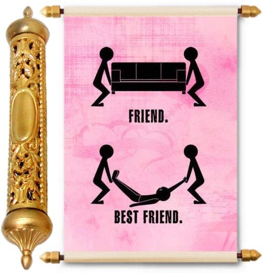 lolprint Gold Friendship Day Gift Scroll Greeting Card-picture-22