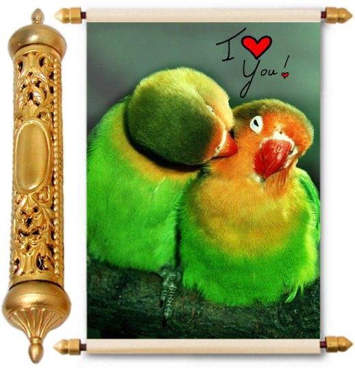 lolprint Gold Love Scroll Greeting Card-picture-15