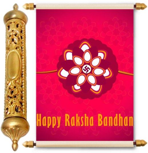 lolprint Gold Rakhi Gift Scroll Greeting Card-picture-11