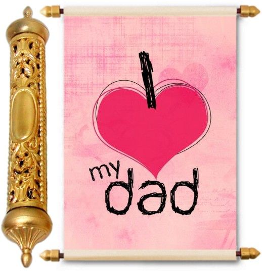 lolprint Gold Fathers Day Gift Scroll Greeting Card-picture-24