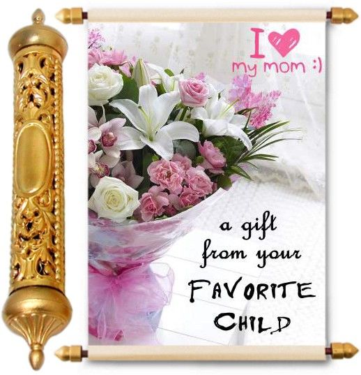 lolprint Gold Mothers Day Gift Scroll Greeting Card-picture-12