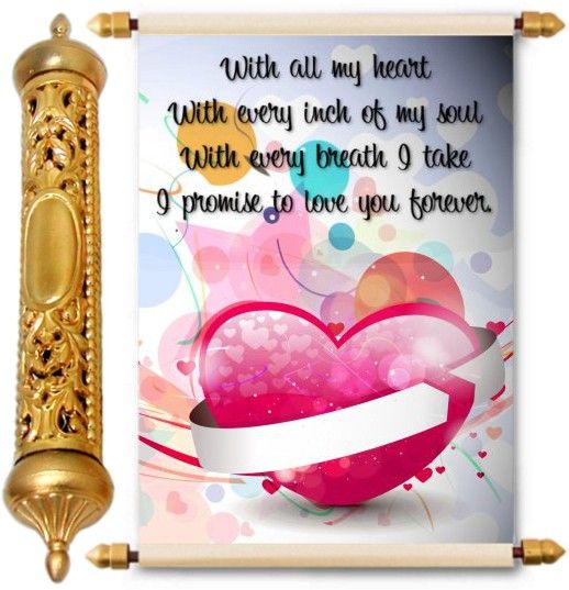 lolprint Gold Love Scroll Greeting Card-picture-10