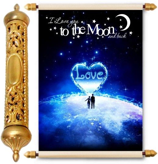 lolprint Gold Love Scroll Greeting Card-picture-25