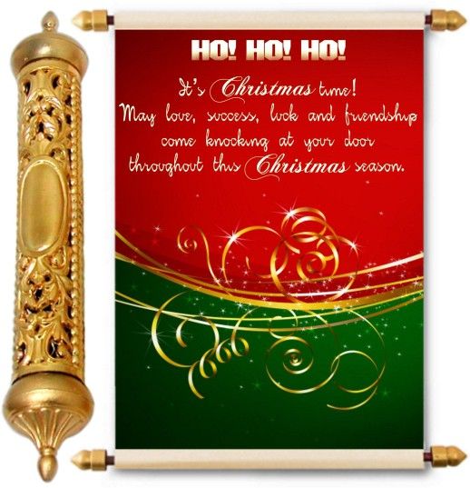 lolprint Christmas Season Gold Scroll Greeting Card-picture-28
